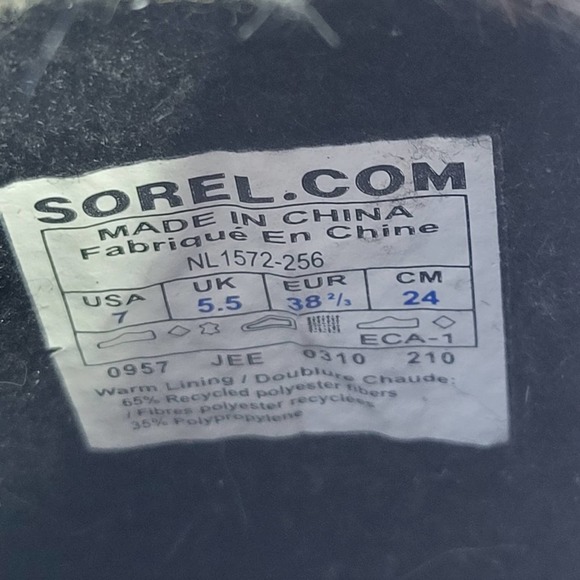 Sorel Cate the Great Brown Boots Weatherproof Lace up 7 - Picture 9 of 10